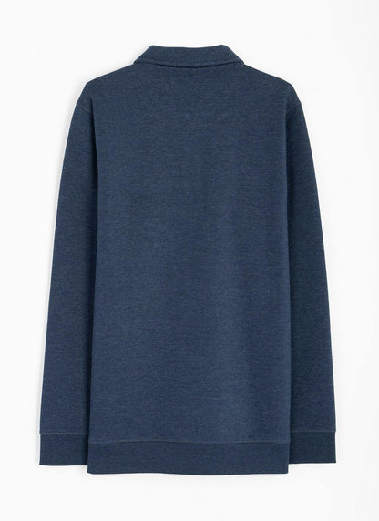  Cotton Rich Polo Neck Sweatshirt