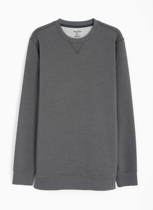  Cotton Rich Crew Neck Striped Sweatshirt