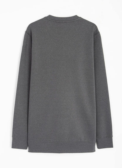  Cotton Rich Crew Neck Striped Sweatshirt