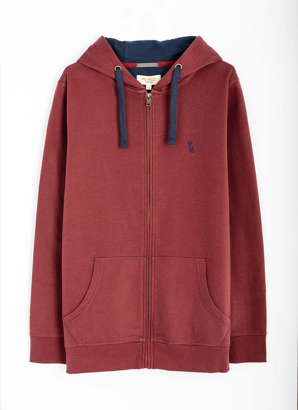  Cotton Rich Zip Up Hoodie