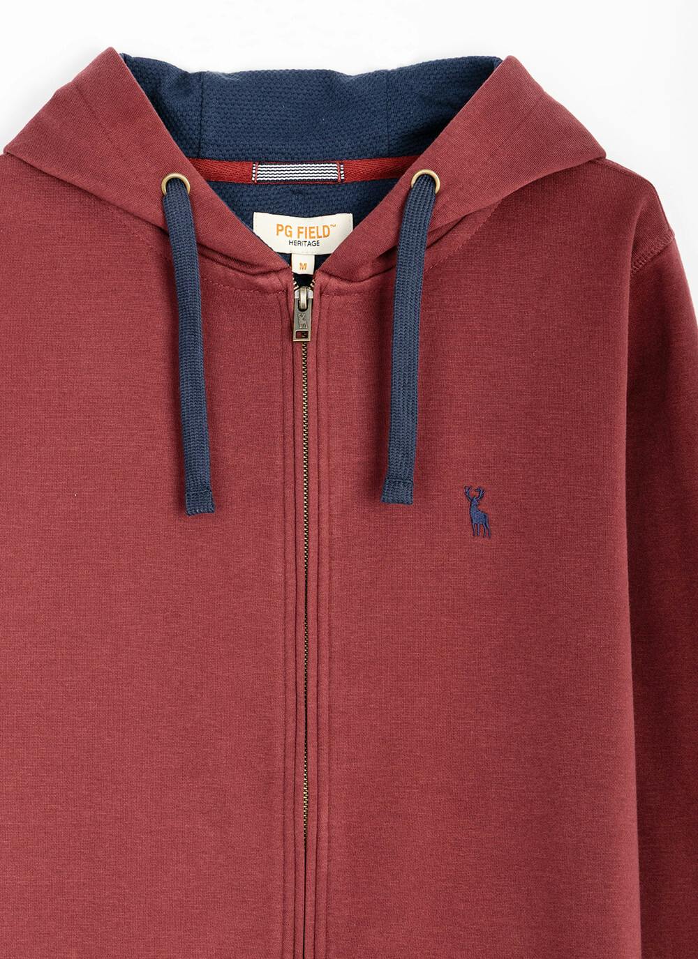  Cotton Rich Zip Up Hoodie