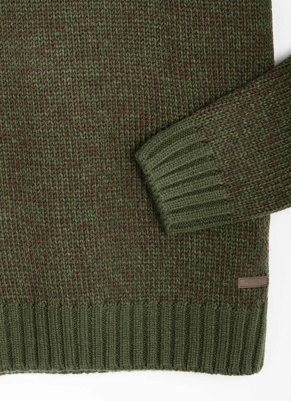  Textured Knit Zip Neck Jumper