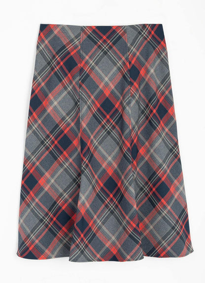  Comfort Fit Check A-Line Skirt