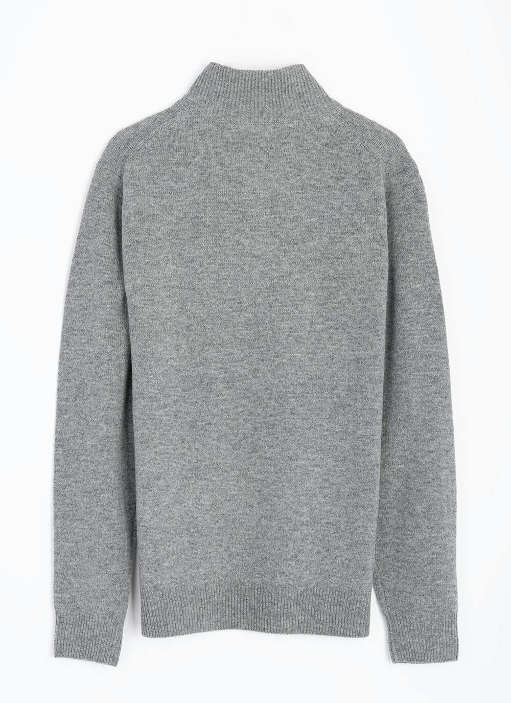  100% Lambswool Zip Neck Jumper