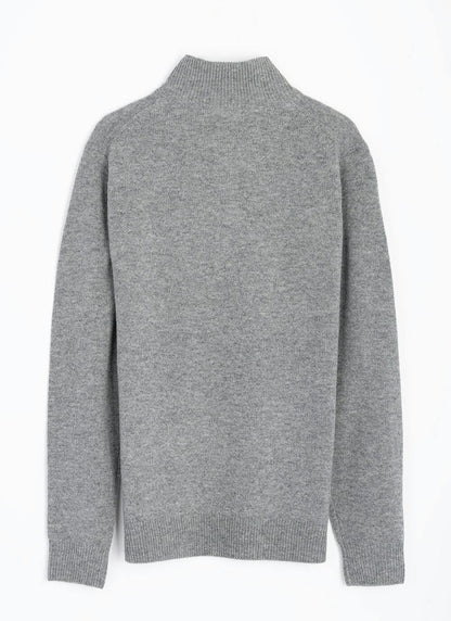  100% Lambswool Zip Neck Jumper