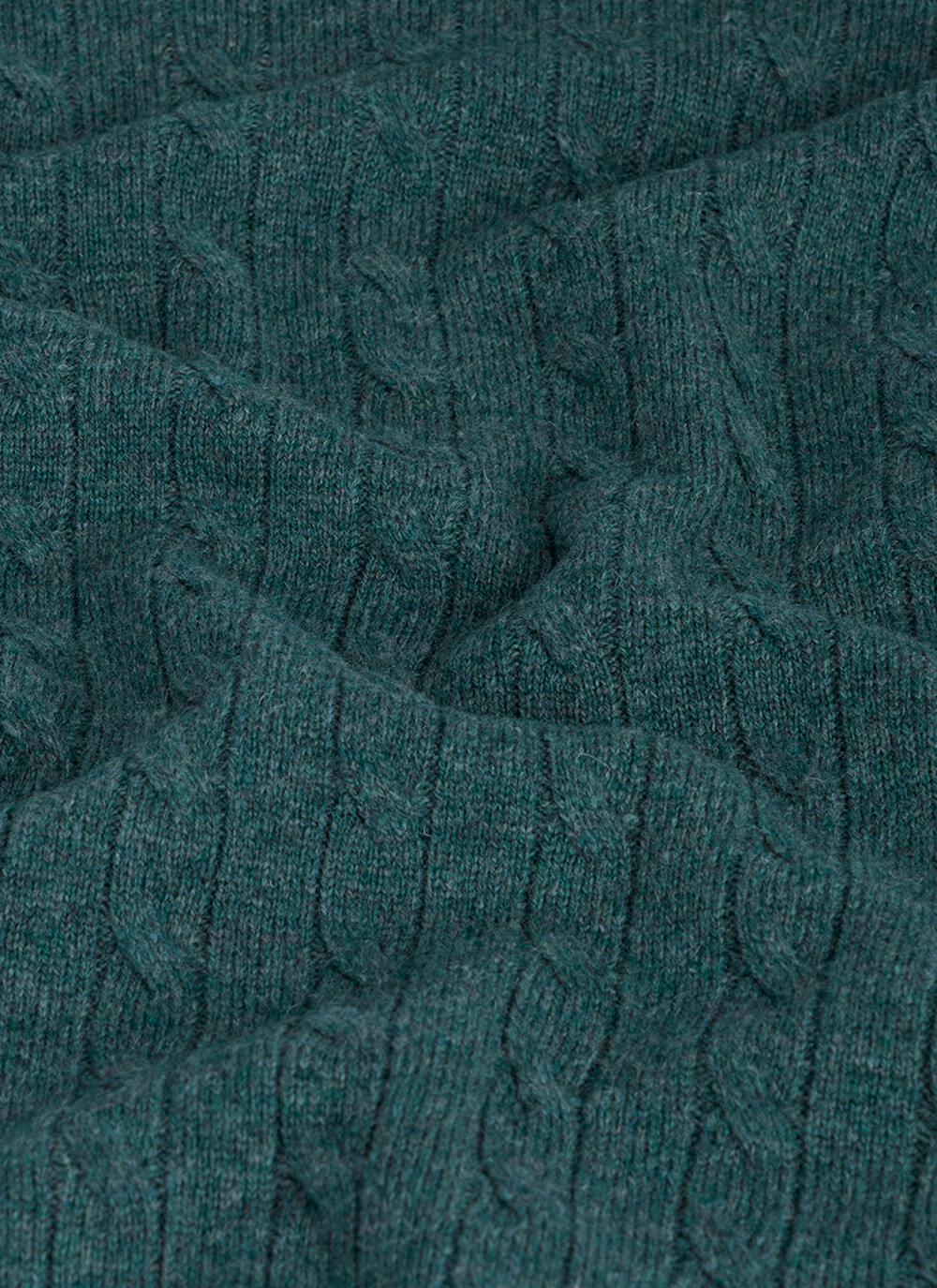  100% Lambswool Crew Neck Cable Jumper