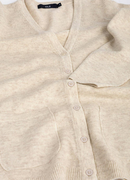  Merino Wool V Neck Cardigan