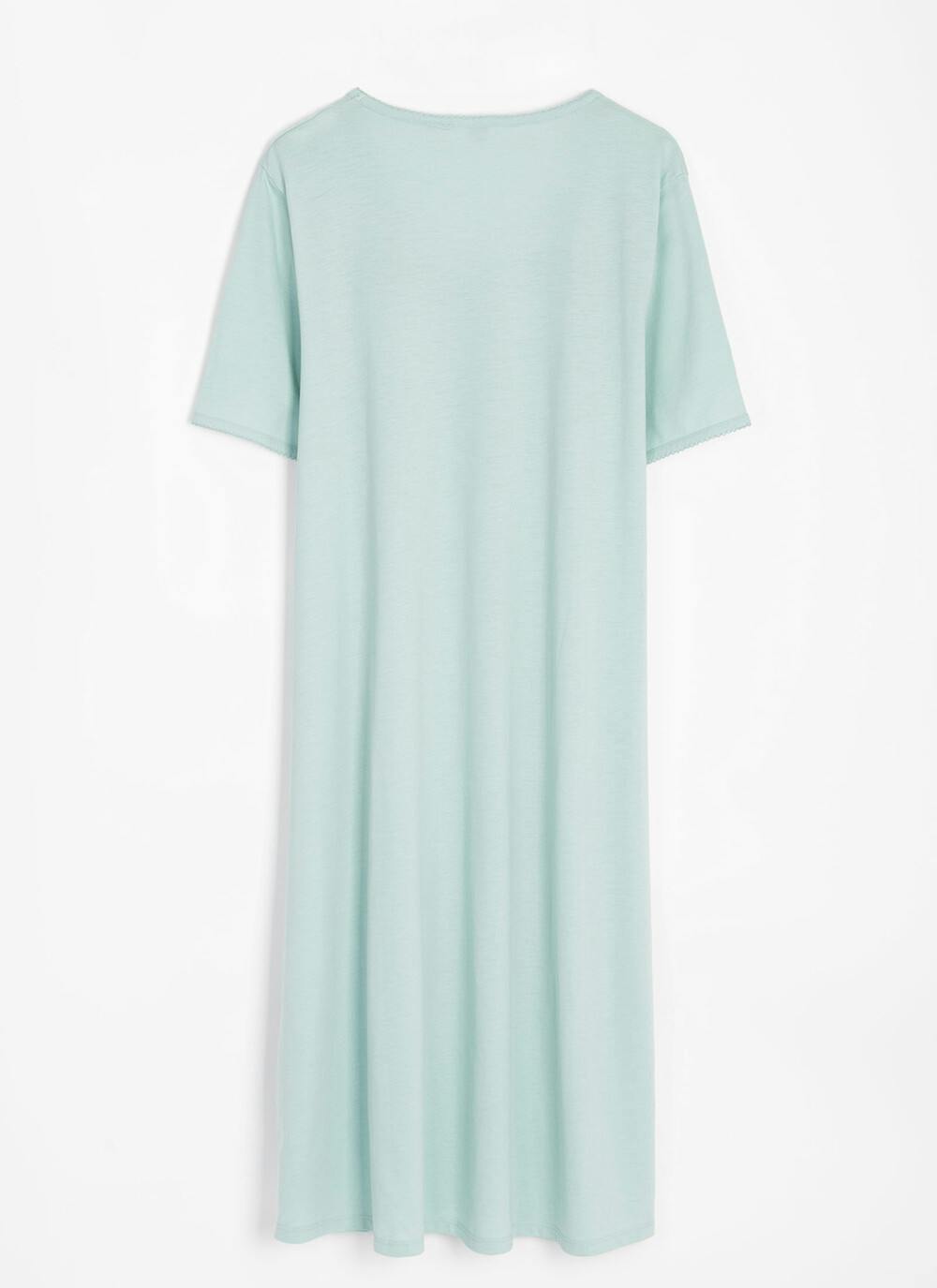  Cotton Rich Lace Trim Nightdress