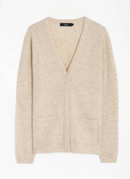  Merino Wool V Neck Cardigan