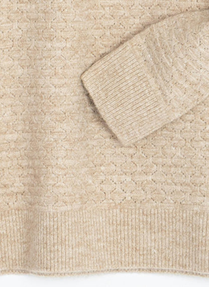  Soft Touch Button Detail Crew Neck Jumper
