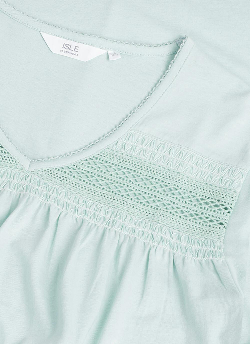  Cotton Rich Lace Trim Nightdress