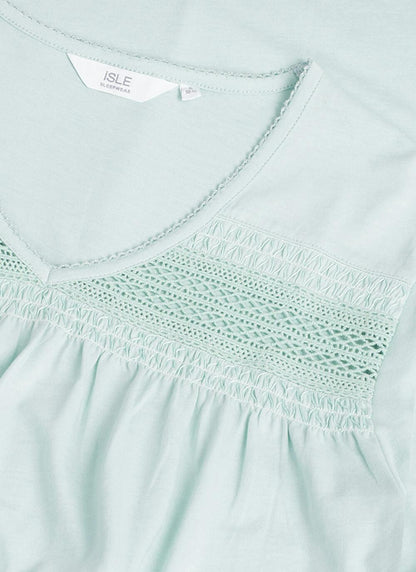  Cotton Rich Lace Trim Nightdress
