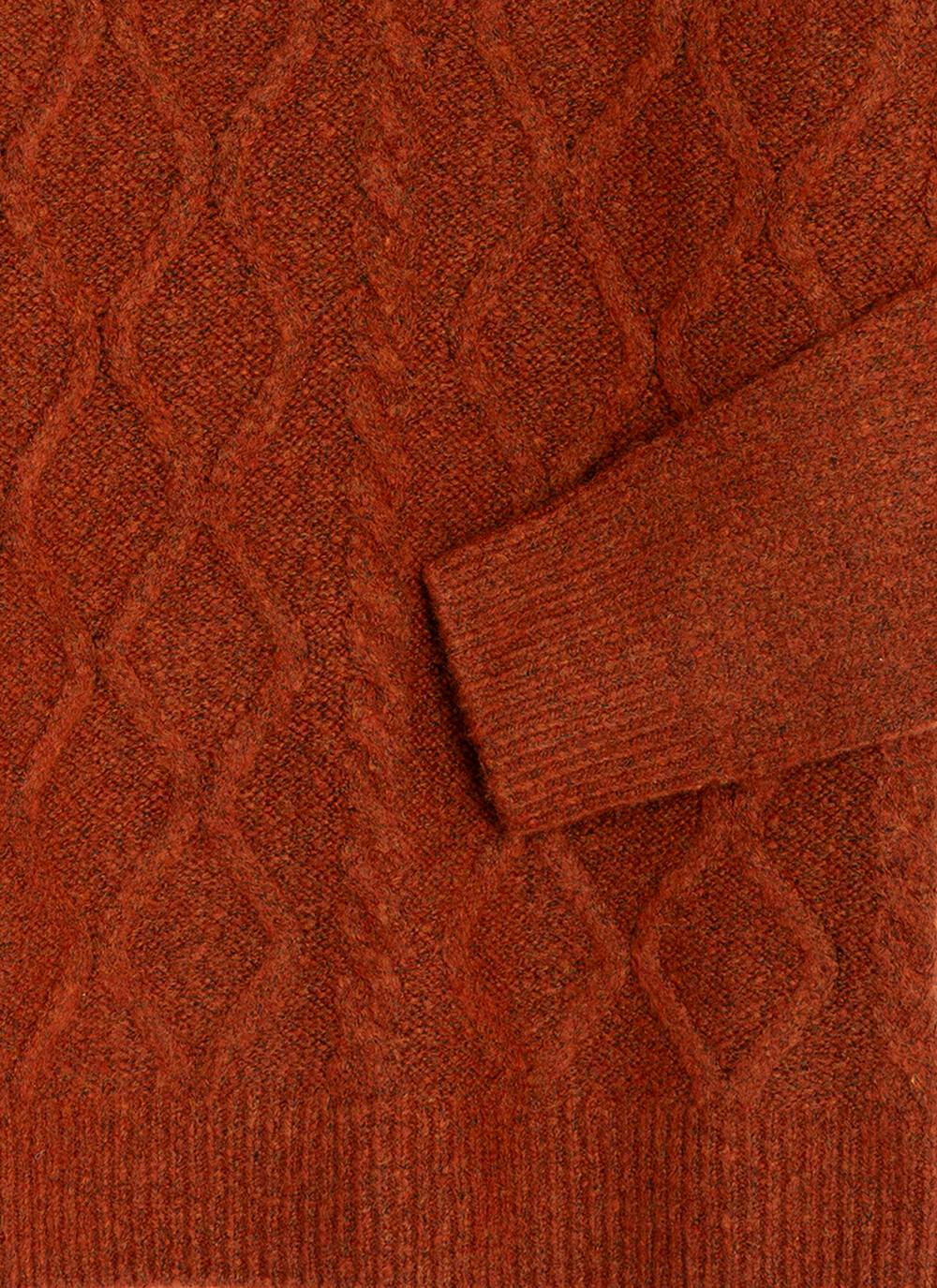  Cable Knit Cowl Neck Jumper