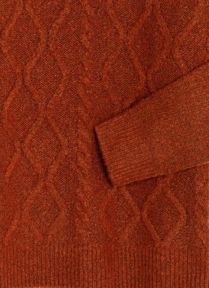  Cable Knit Cowl Neck Jumper