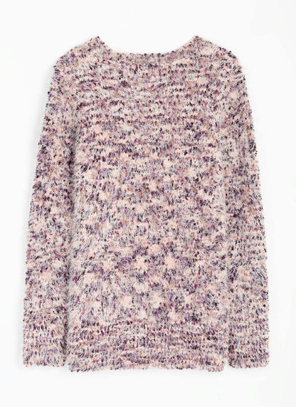 Bobble Knit Crew Neck Jumper