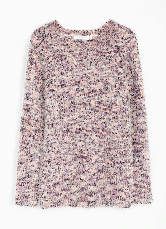  Bobble Knit Crew Neck Jumper
