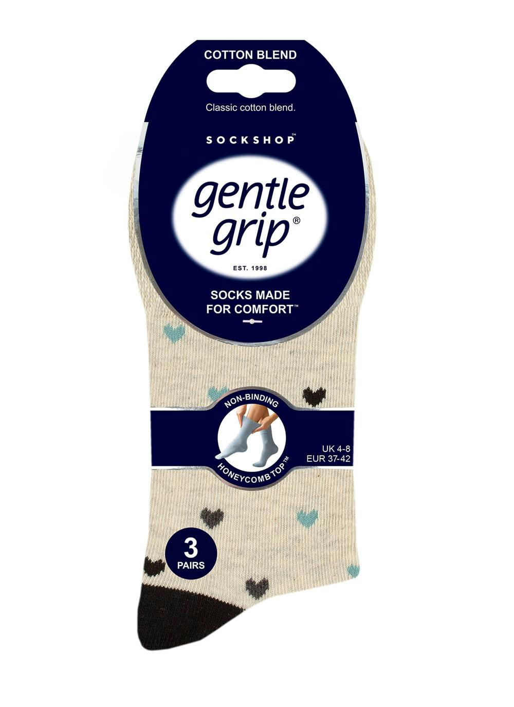  3pk Cotton Rich Pattern Socks