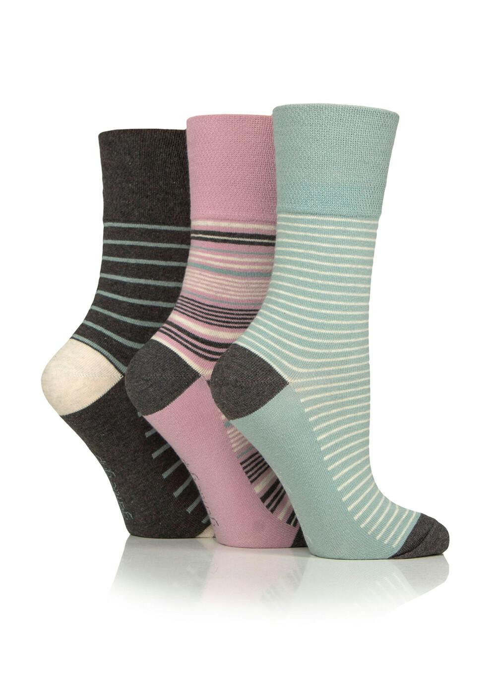  3pk Cotton Rich Stripe Socks
