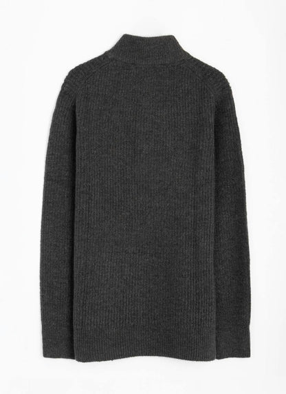  Supersoft With Wool Zip Neck Jumper
