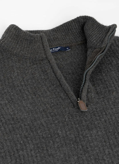  Supersoft With Wool Zip Neck Jumper