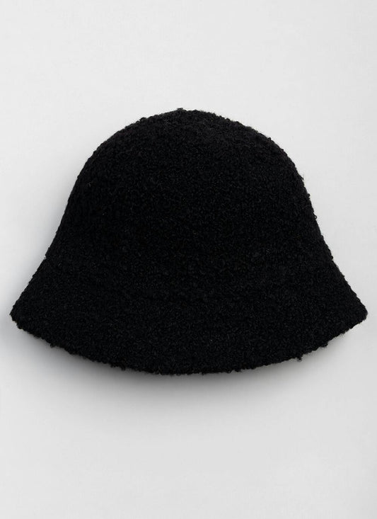  Wool Blend Adjustable Boucle Hat