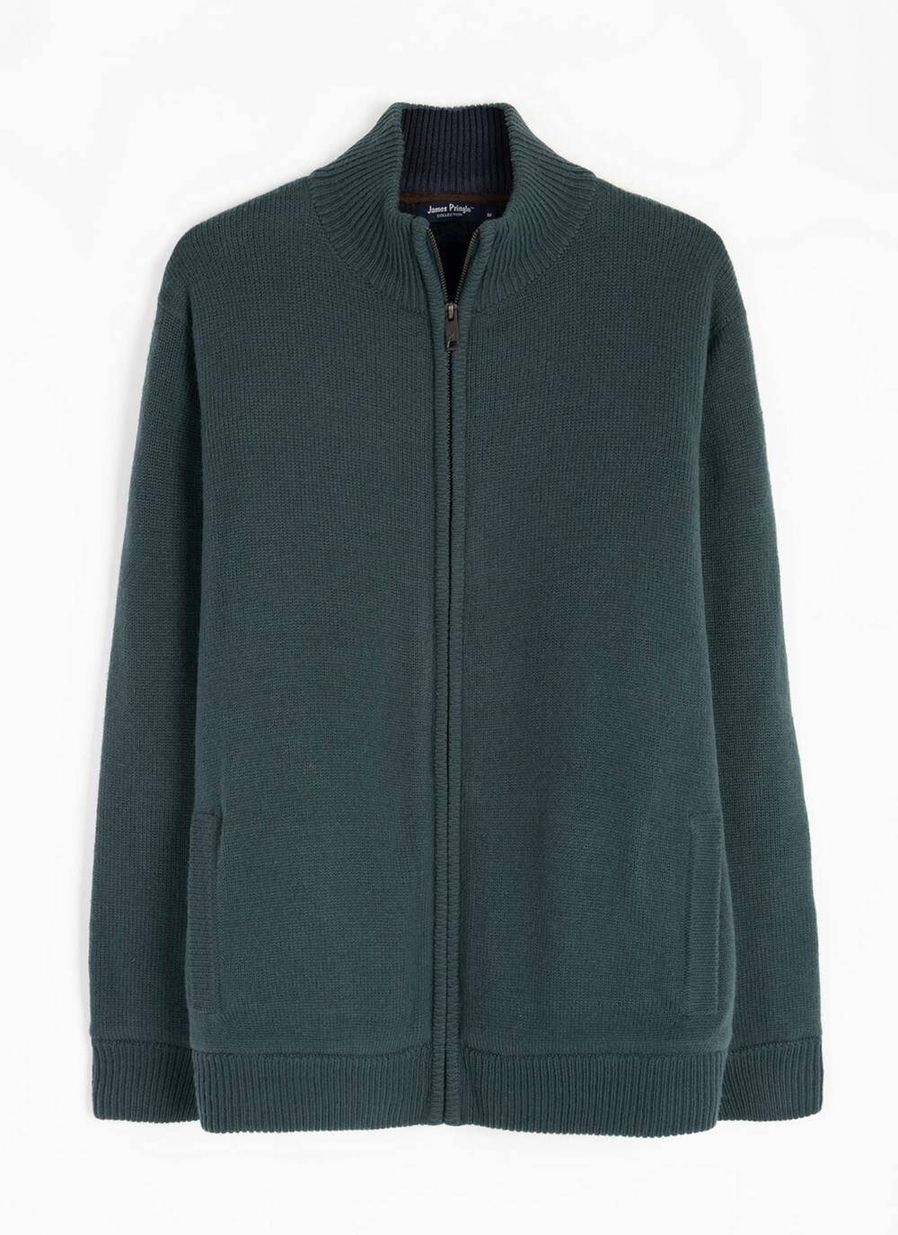  Textured Knit Faux Fur Lined Cardigan