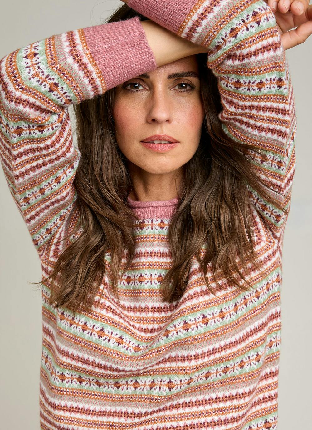  Fairisle Crew Neck Jumper