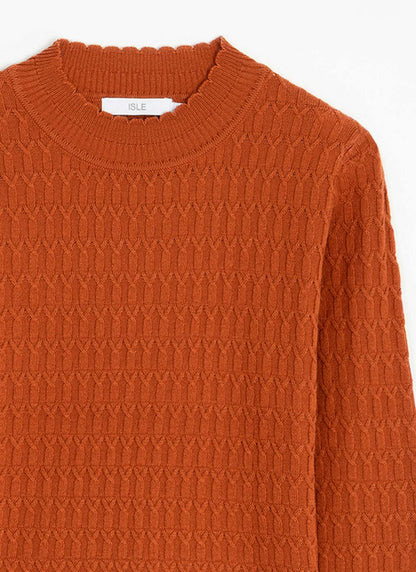  Cable Knit Turtle Neck Jumper