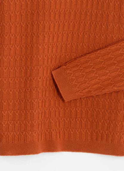  Cable Knit Turtle Neck Jumper