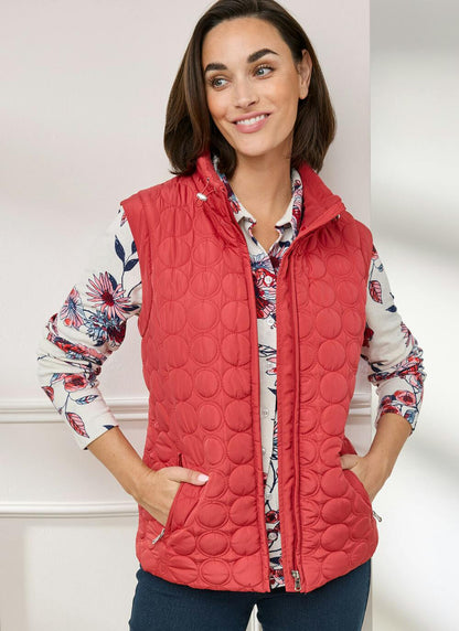  Fleece Lined Quilted Gilet