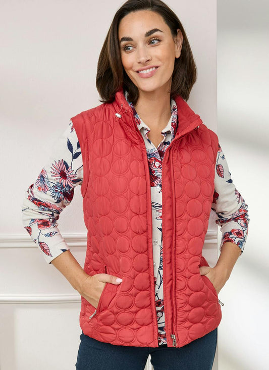  Fleece Lined Quilted Gilet