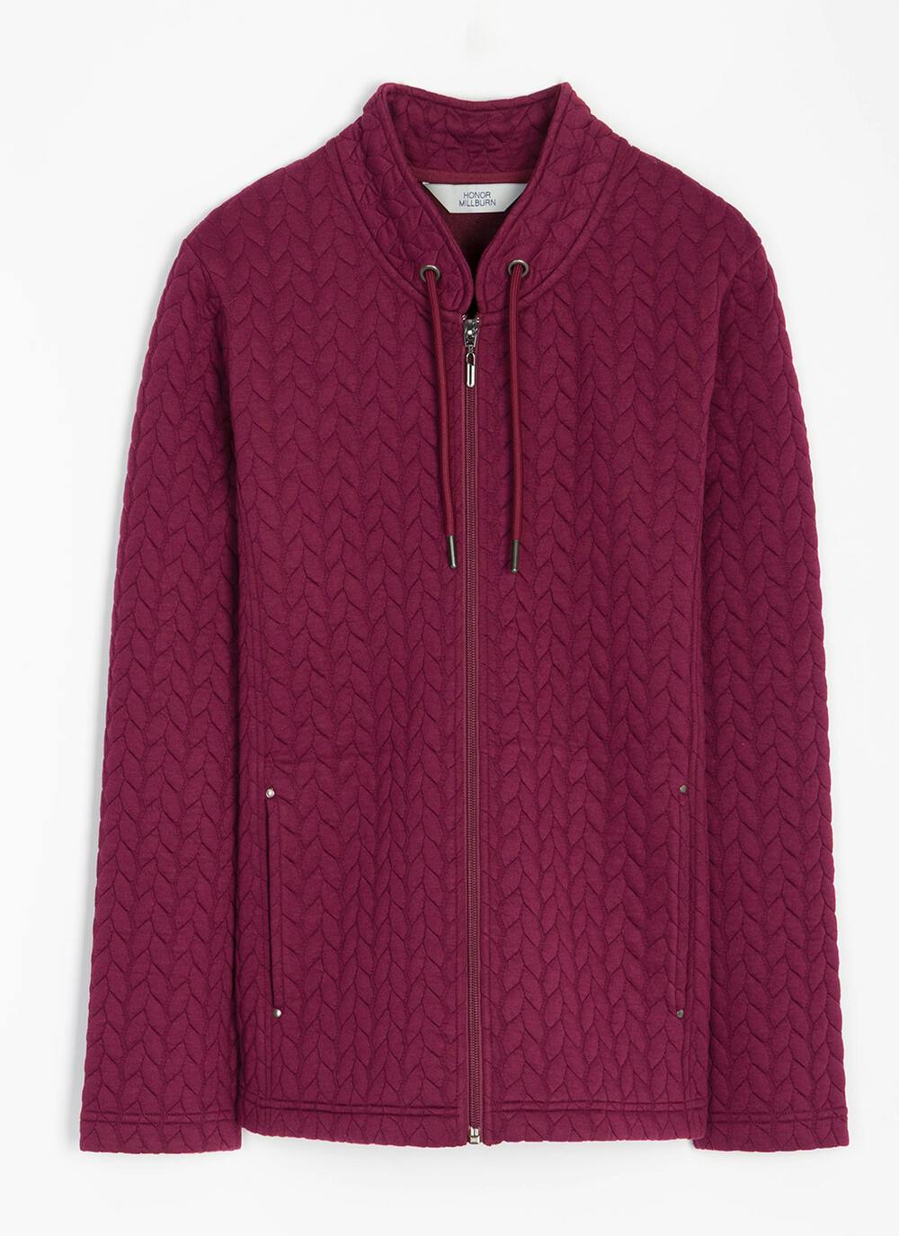  Quilted Funnel Neck Jacket