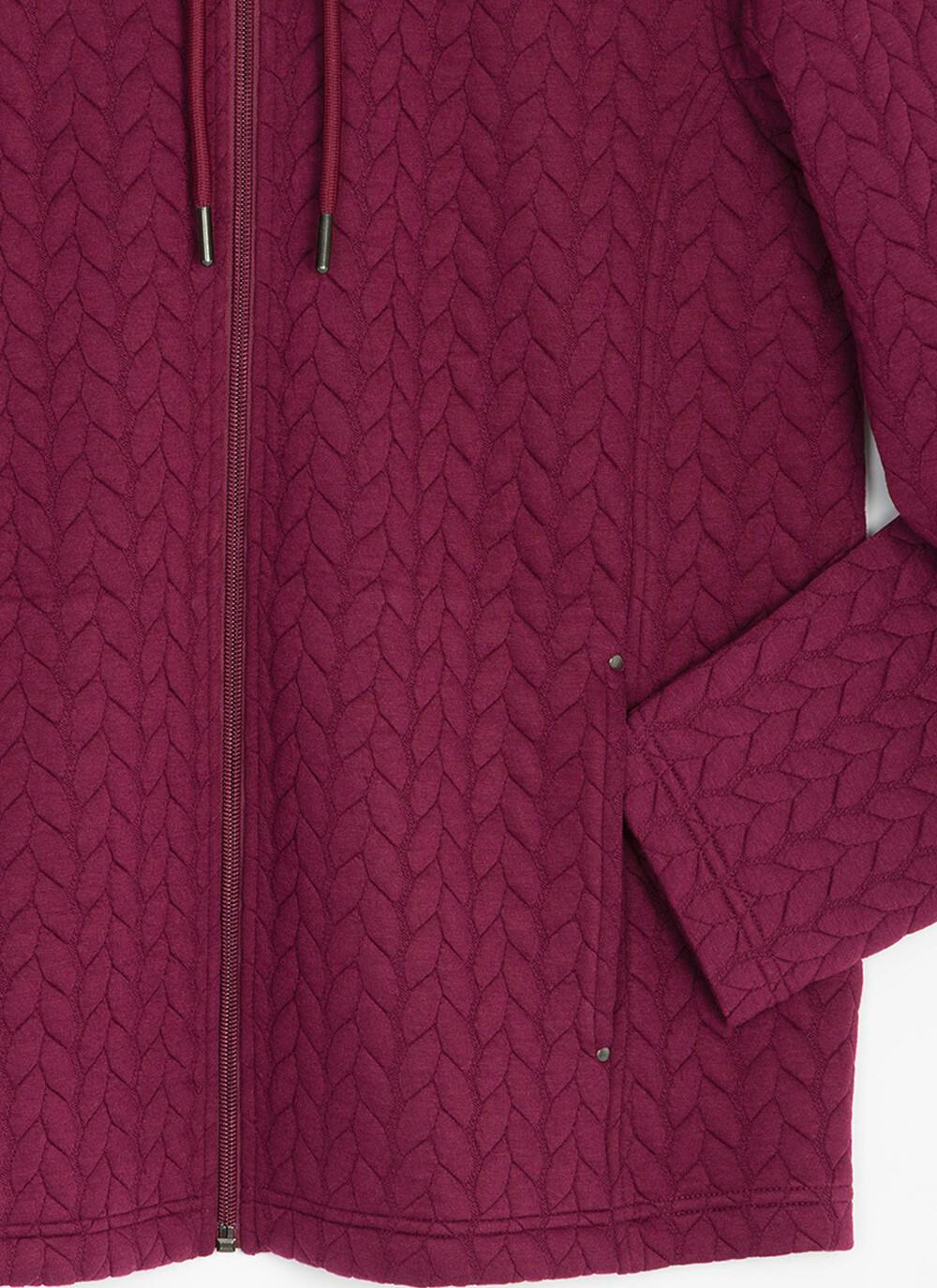  Quilted Funnel Neck Jacket