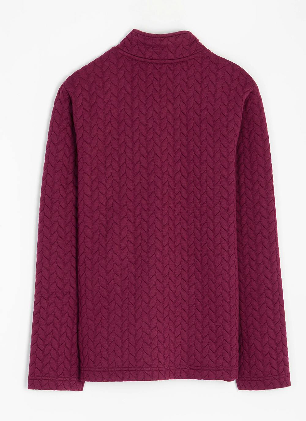  Quilted Funnel Neck Jacket
