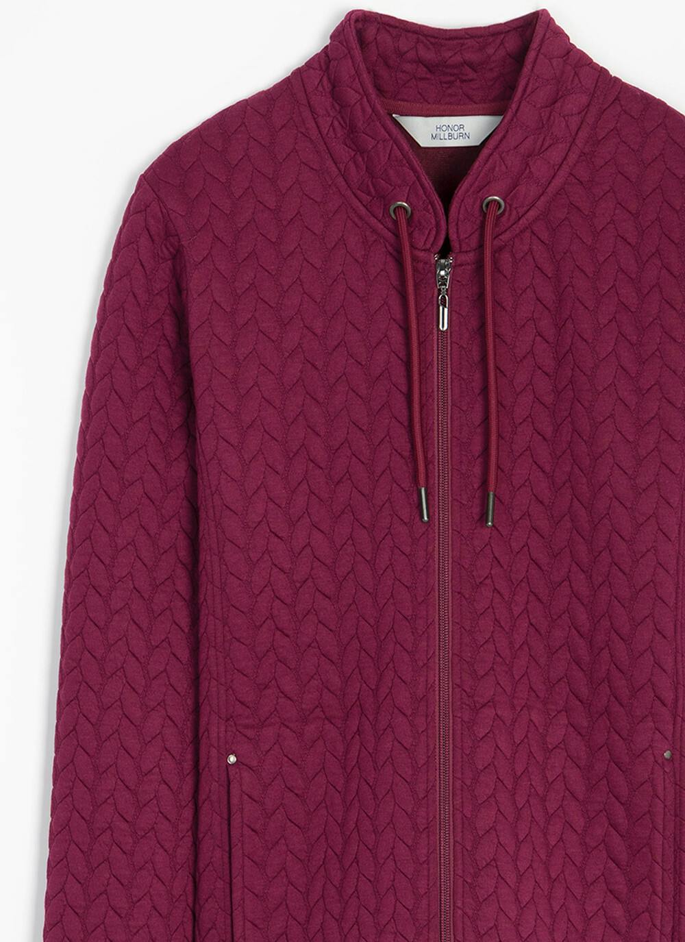  Quilted Funnel Neck Jacket