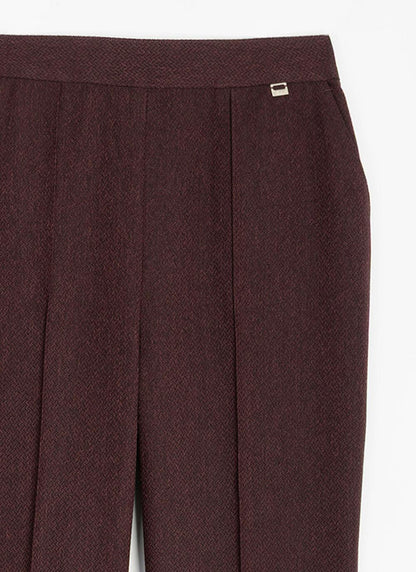  Comfort Fit Woven Herringbone Trousers