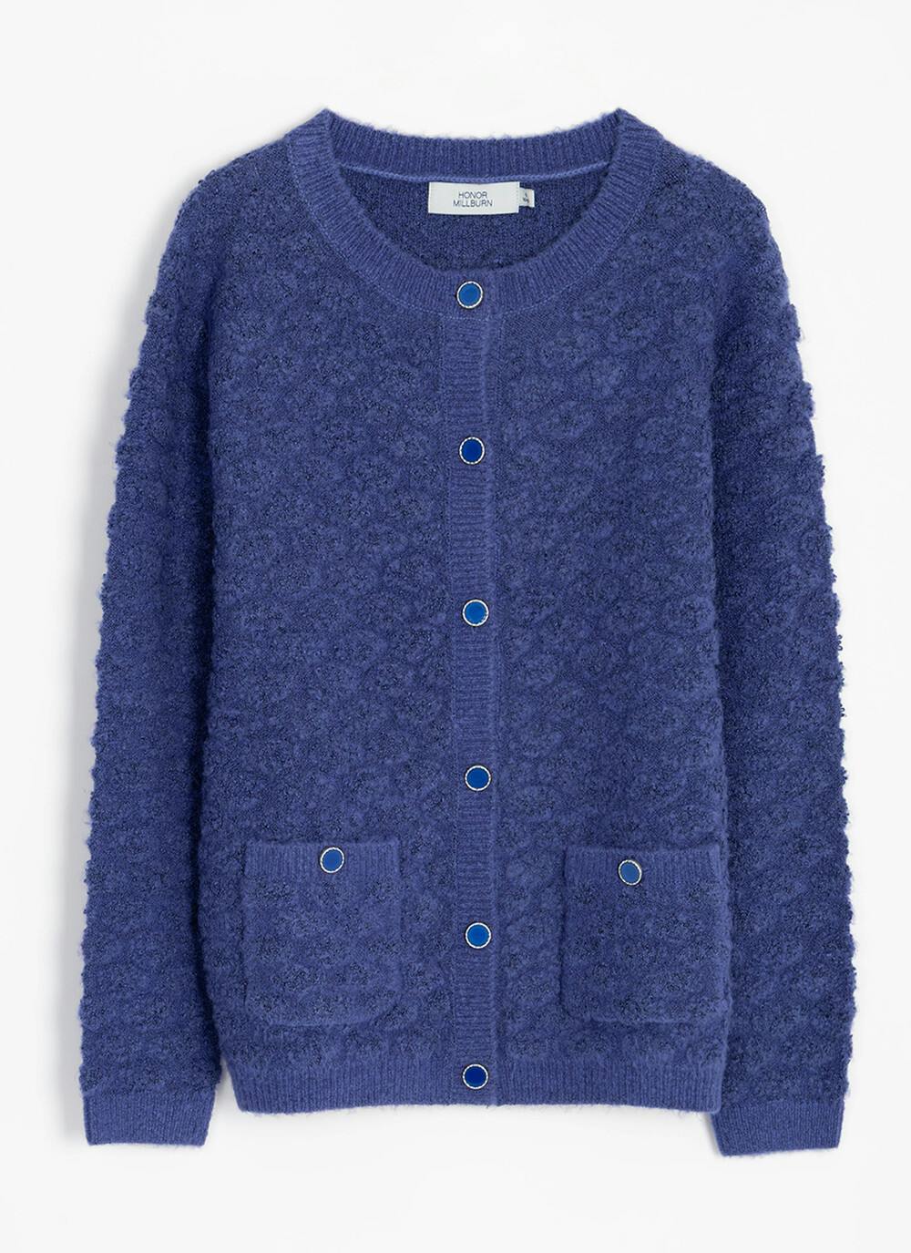  Textured Boucle Spot Cardigan