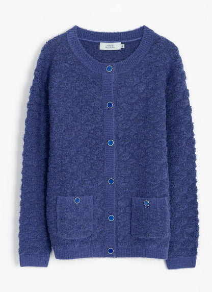  Textured Boucle Spot Cardigan
