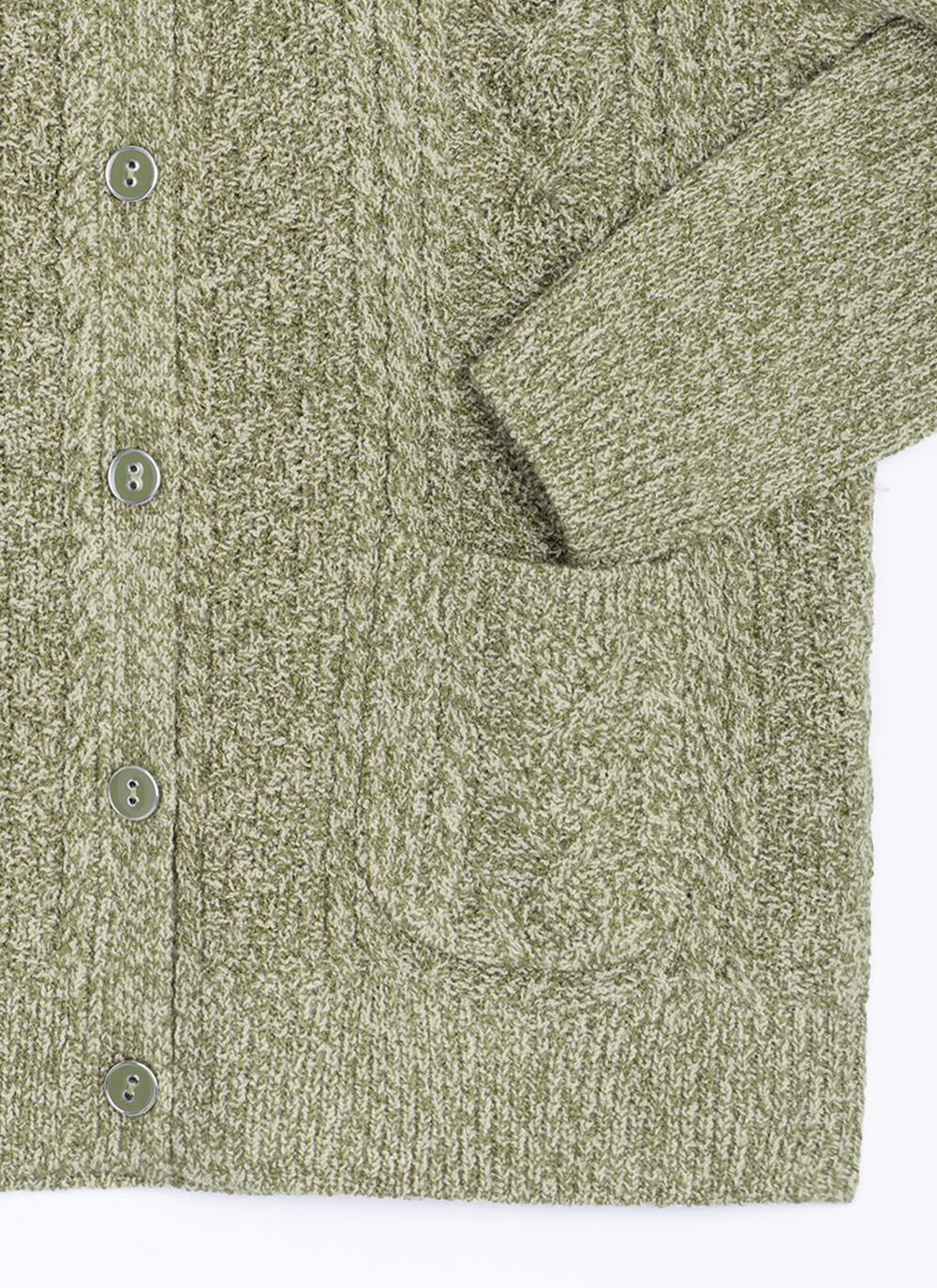  Cable Knit V-Neck Cardigan