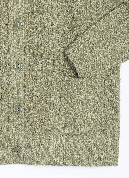  Cable Knit V-Neck Cardigan