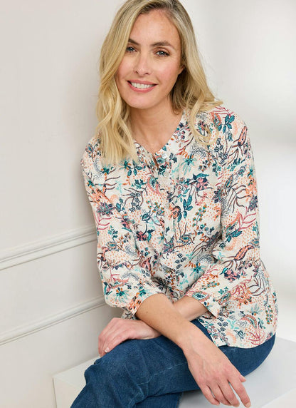  Crepe Paisely Print Blouse