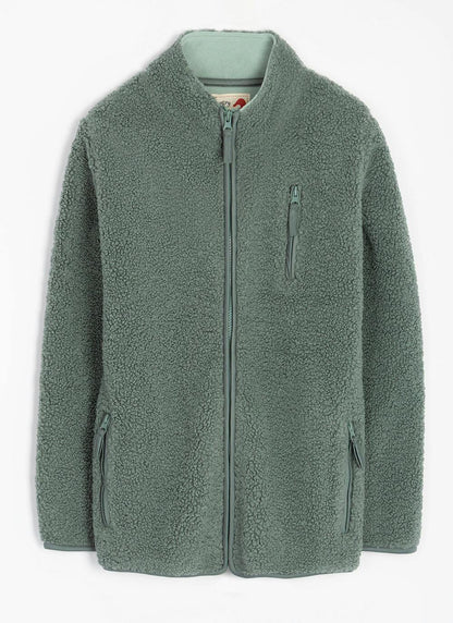  Borg Funnel Neck Relaxed Jacket