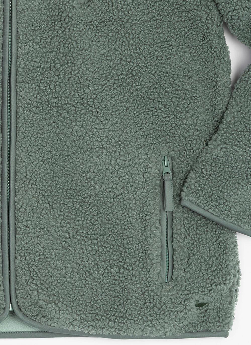  Borg Funnel Neck Relaxed Jacket
