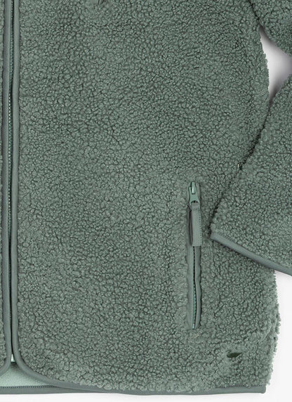  Borg Funnel Neck Relaxed Jacket