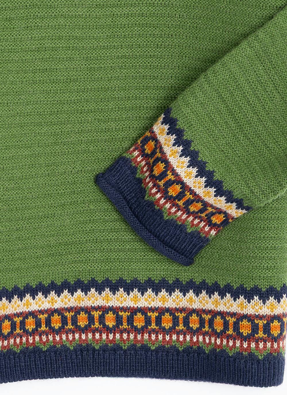  Wool Blend Fairisle Crew Neck Jumper