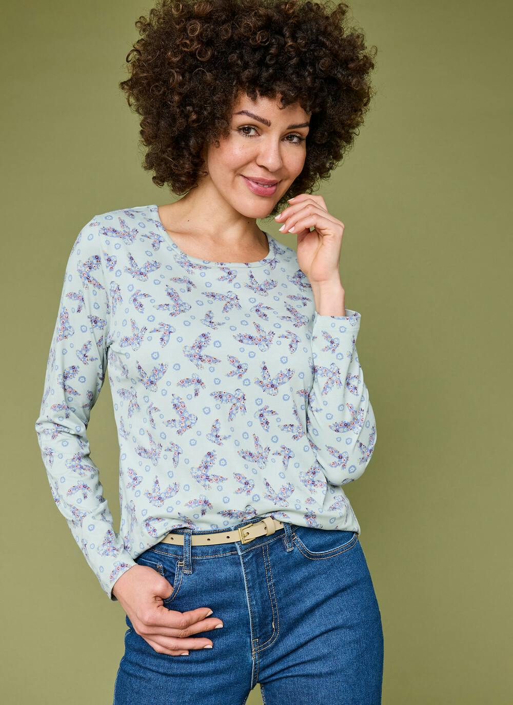  Soft Touch Thermal Print Top
