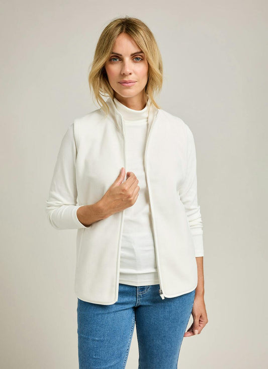  Fleece Funnel Neck Gilet