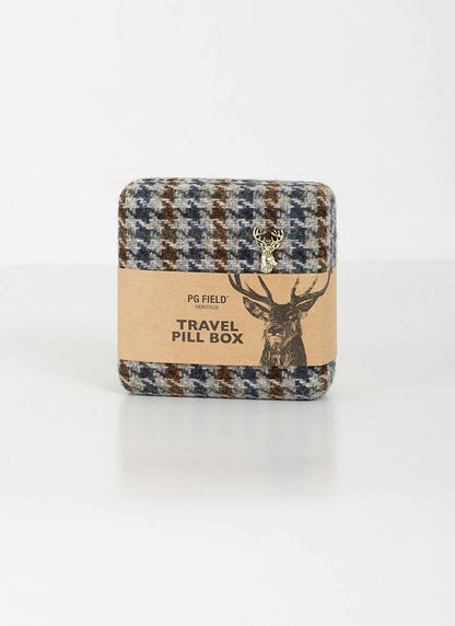  Travel Pill Box Hounds Tooth
