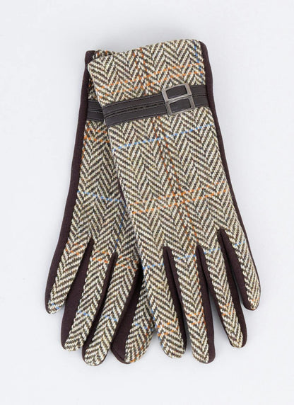  Tweed Ladies Gloves In Gift Box