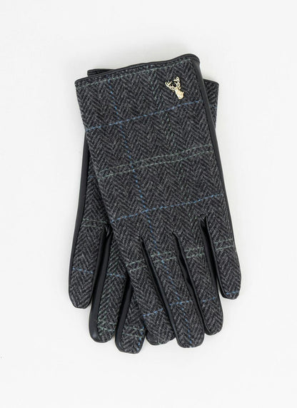  Mens Boxed Gloves In Grey Check